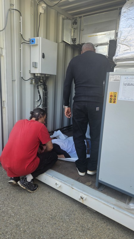 Formation SST (Simulation malaise dans local compresseur SERELEC, spécialiste de l'usinage en série en région PACA)