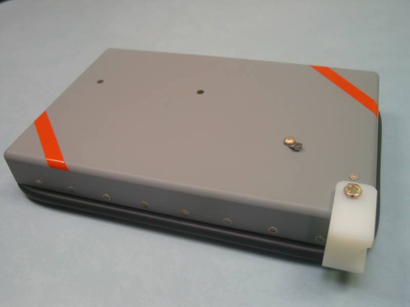 Boitier usiné assemblé après peinture